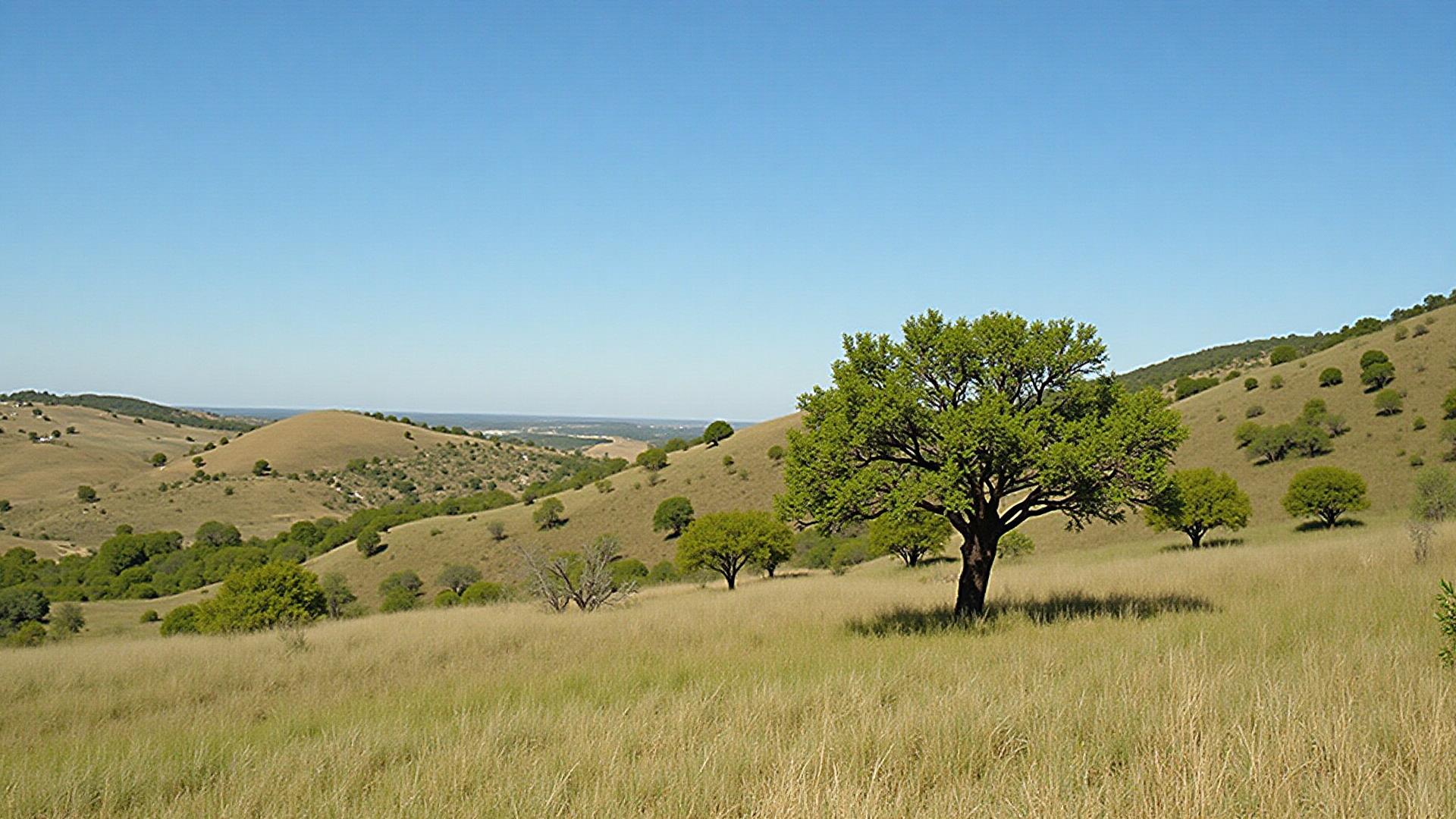 Uvalde County Texas ranch land with rolling hills