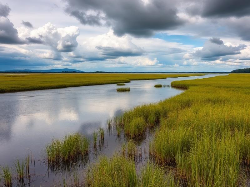 Virginia coastal wetlands providing natural flood protection