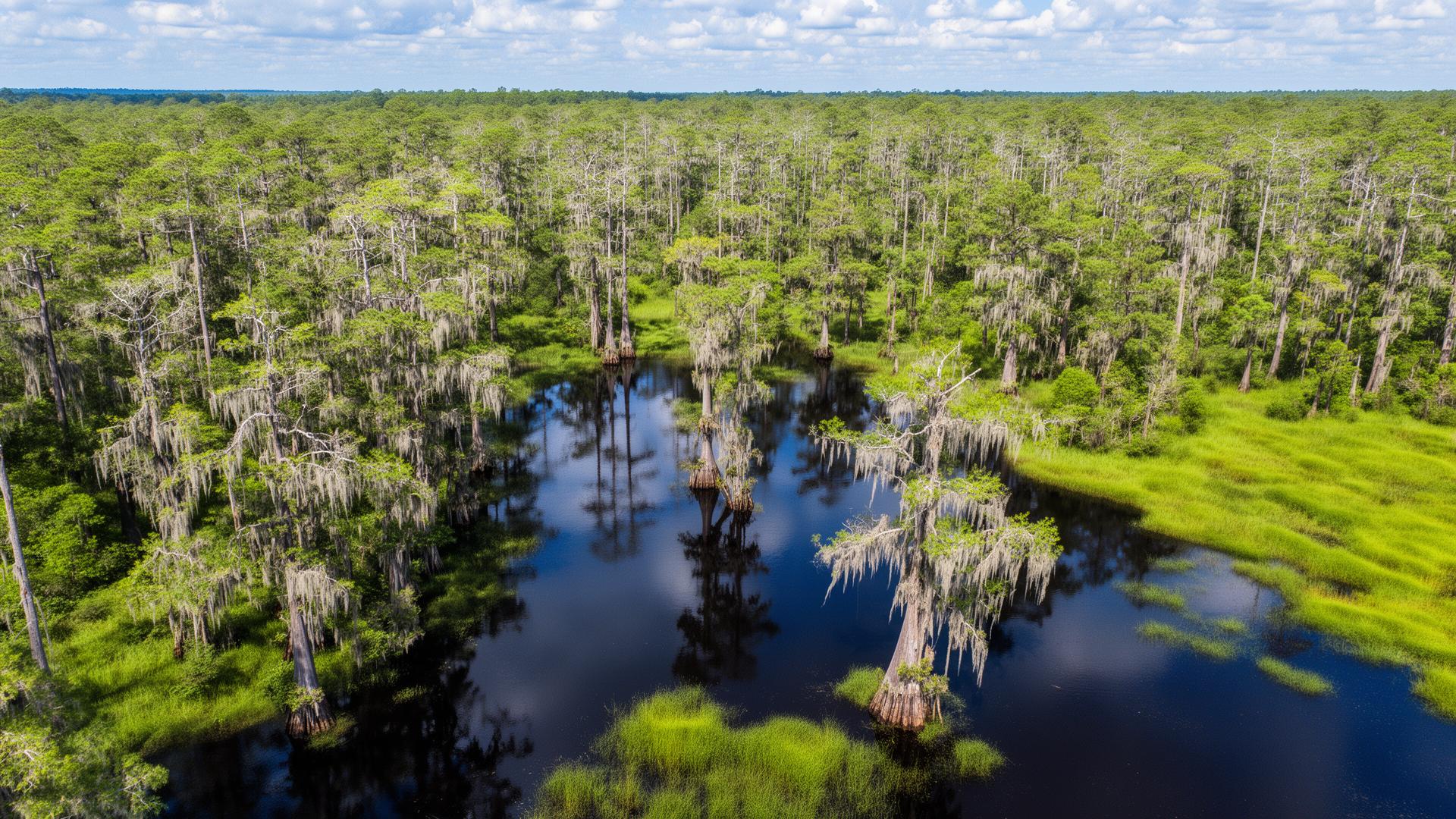 Ware County Georgia Okefenokee Swamp wetlands