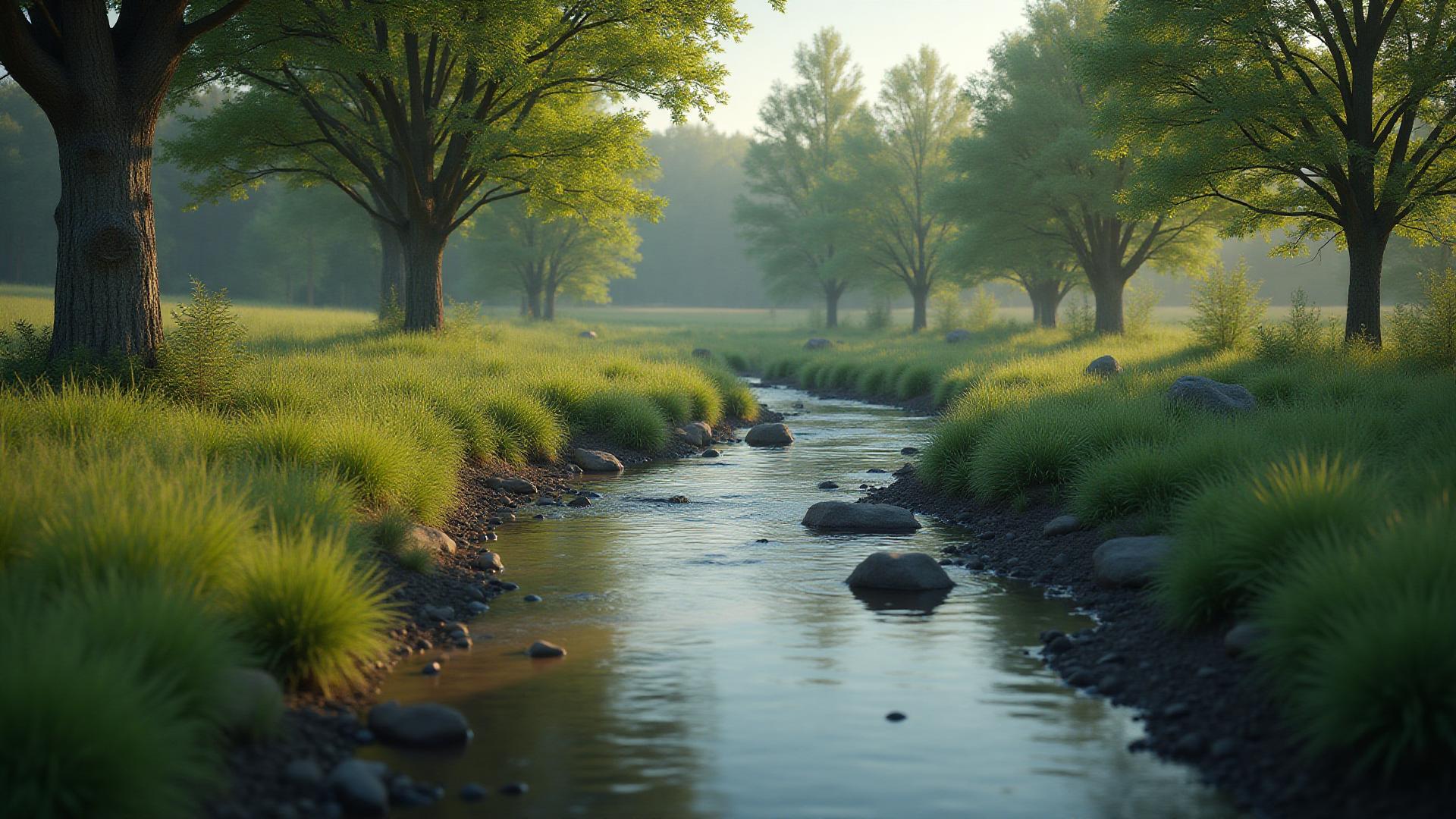 Natural water source on rural property showing importance of water rights