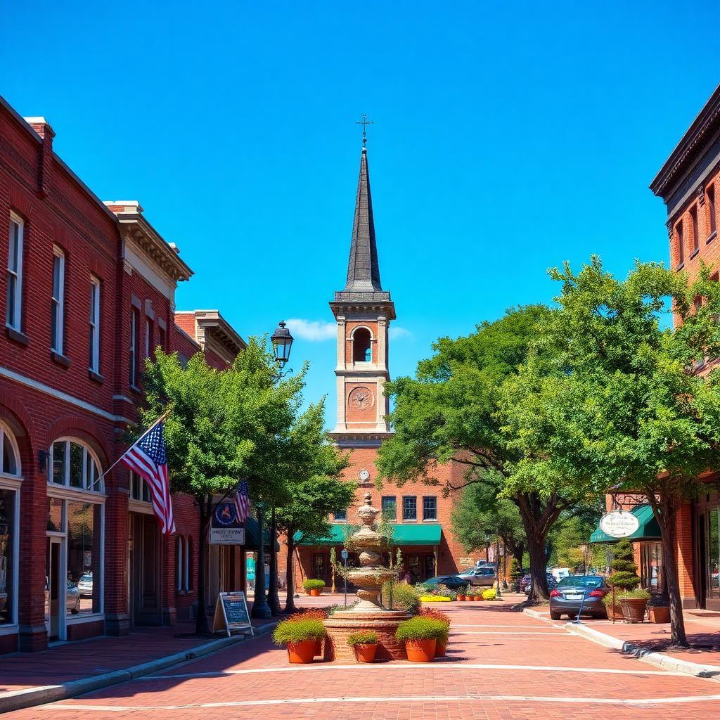 Historic downtown Martin, Tennessee