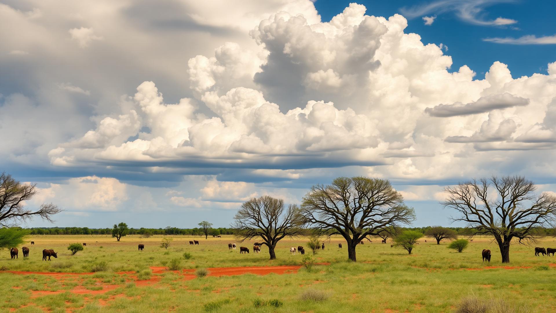 Ranch property with mesquite trees in Wichita County