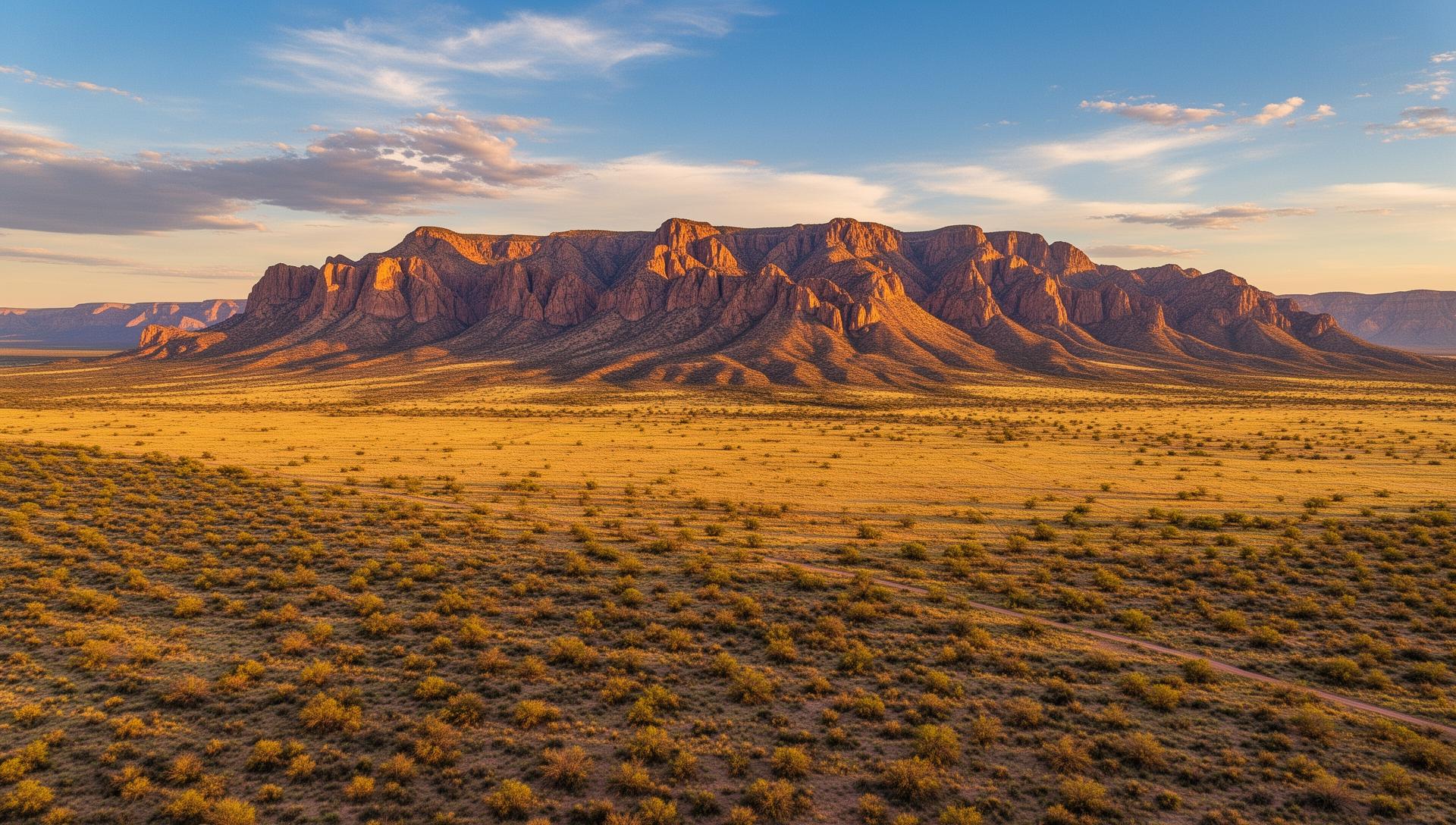 Vast Y Bar O Ranch landscape in Brewster County, Texas