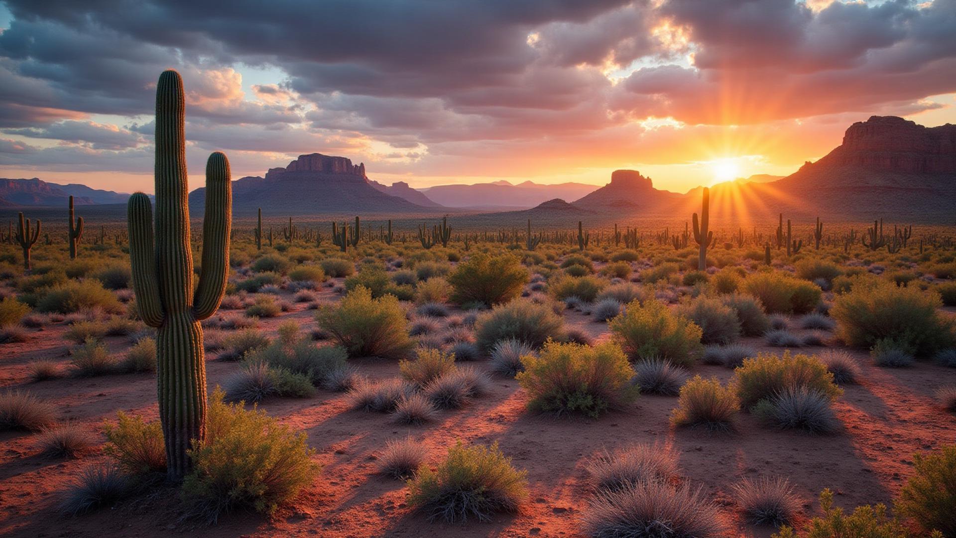 Yavapai County Arizona desert landscape with red rocks and mountains