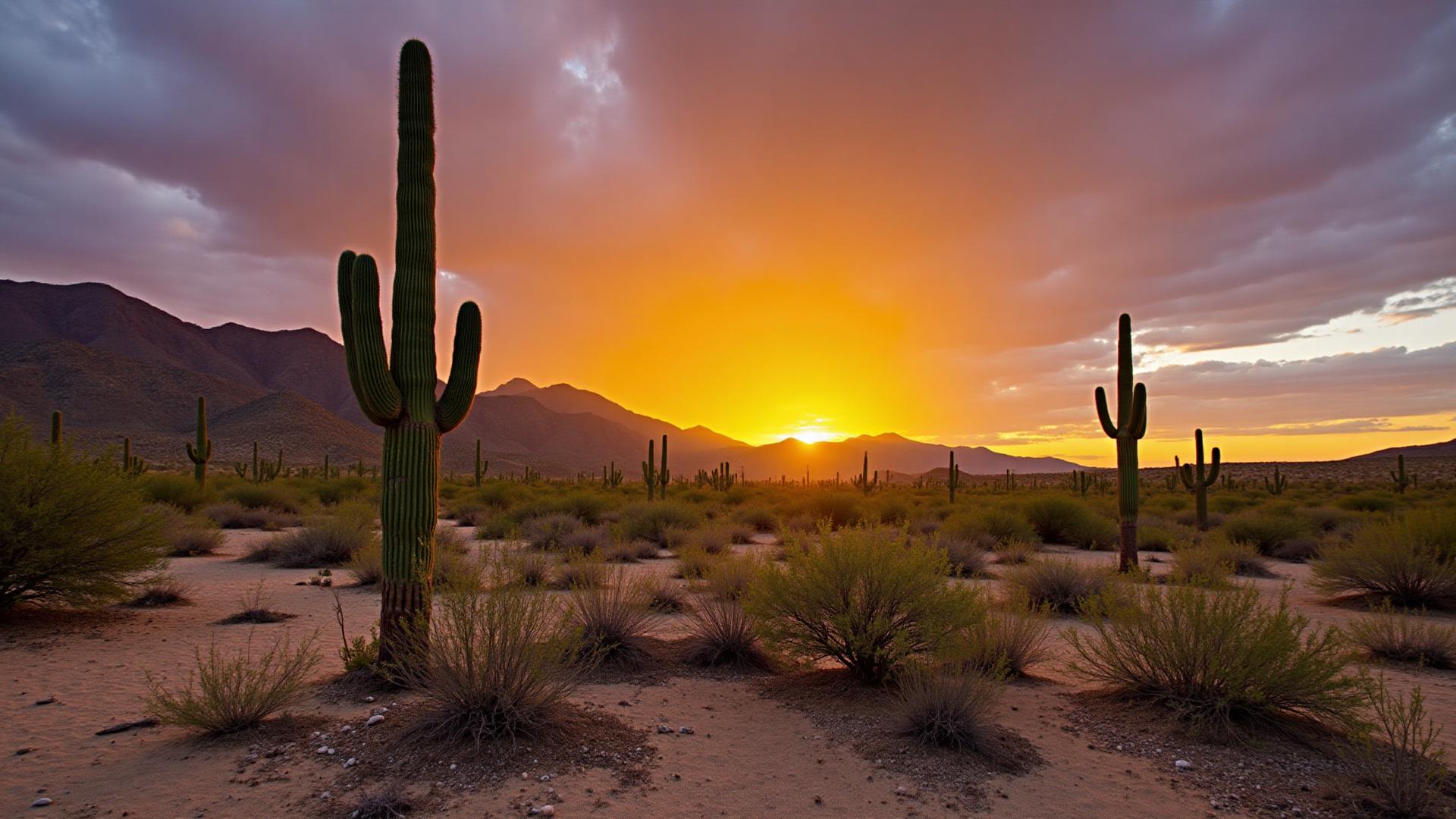 Sonoran desert land in Yuma Arizona